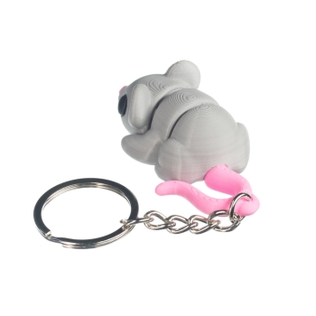 Mysz szara - brelok do kluczy